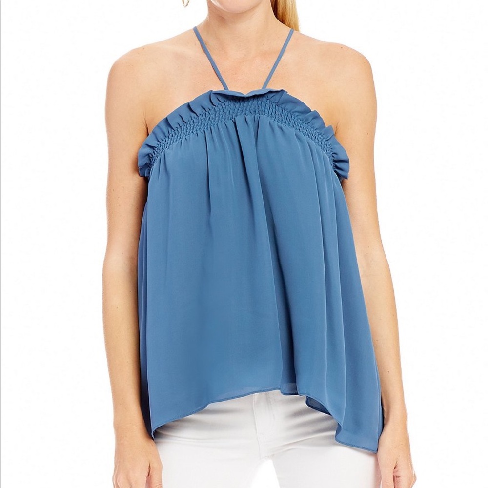 Gianni Bini Blue spaghetti Top